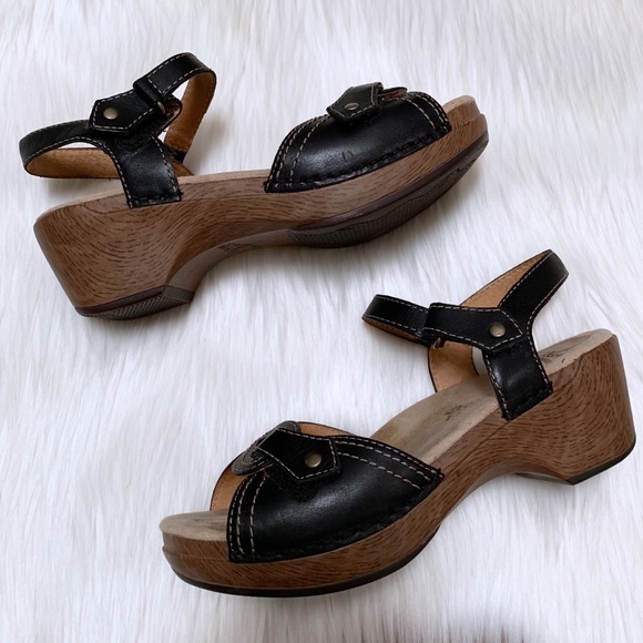 Dansko Shoes - Dansko Sara Leather Comfort Platform Sandals 37